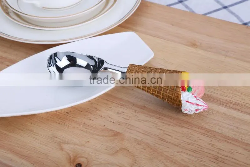 New Products 2016 Alibaba China Stainless Steel Ice Cream Spoon