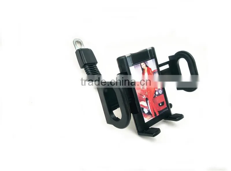 360 degree Rotatable universal motorcycle rearview mirror phone holder