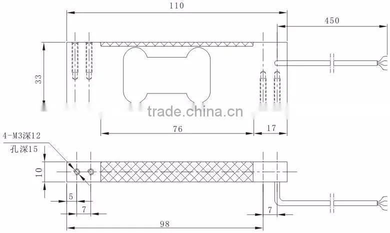 Alloy steel single point load cell for electronic weight scale(PX4)