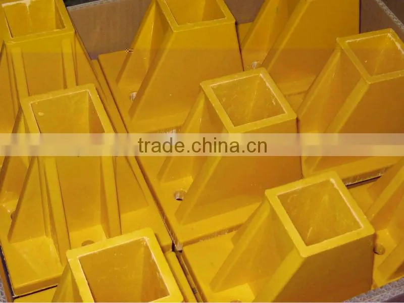 Building construction pipe bracket, beams support, FRP/GRP square beams bracket/support, fiberglass/plastic pipe support