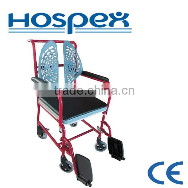 Spine-Care backrest Steel commode chair