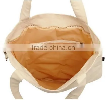 Women Fashion 3D Ladybug Printed Durable Canvas Tote Bag