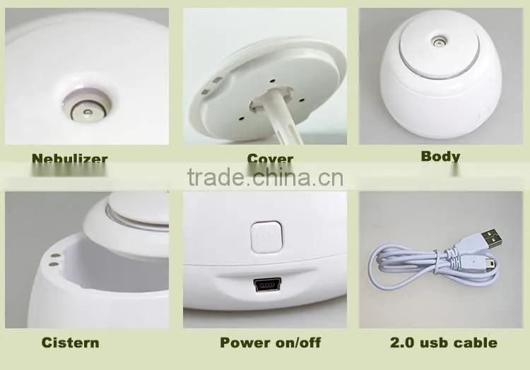 Veister Portable Mini USB Humidifier Air Purifier Aroma Diffuser for Office Home Room