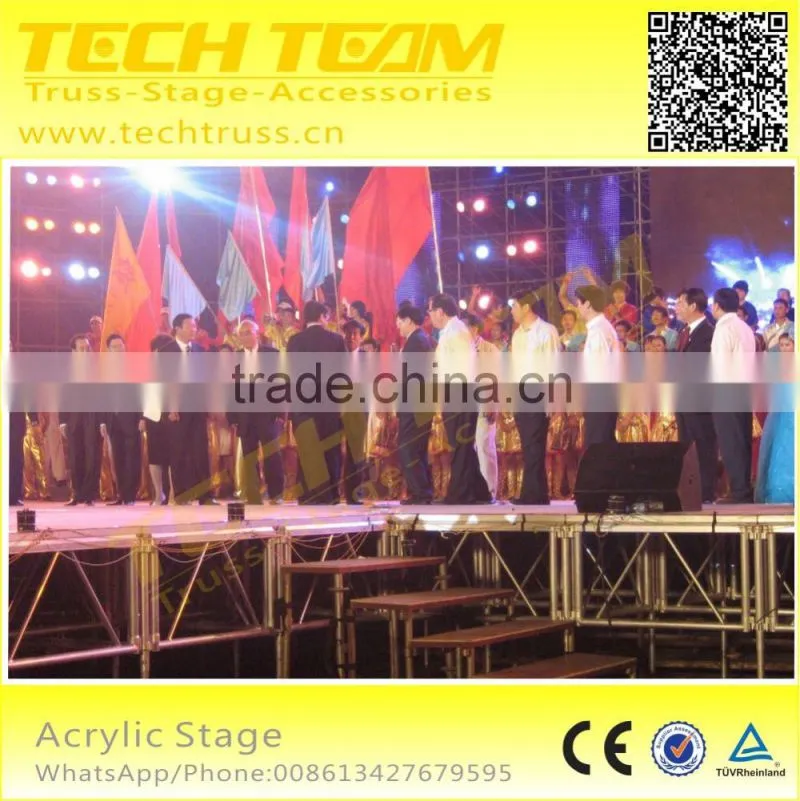 ST3-Stage Aluminum Adjustable catwalk aluminum stage for event