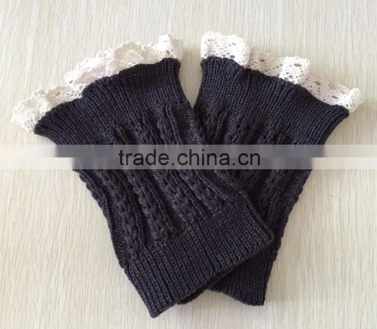 Wholesale Acrylic Crochet Leg Warmers For Women Sex Lace Leg Warmers
