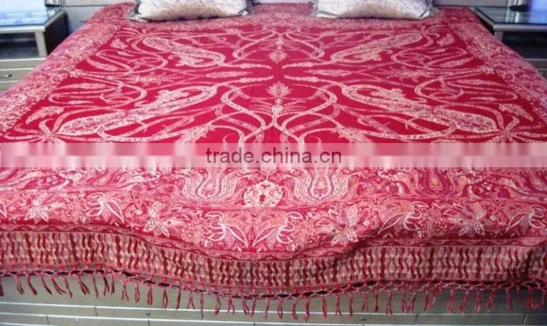 100% Wool Jacquard Bedspreads