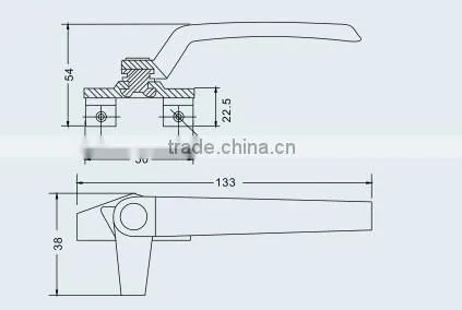 Aluminium door parts 2070-C