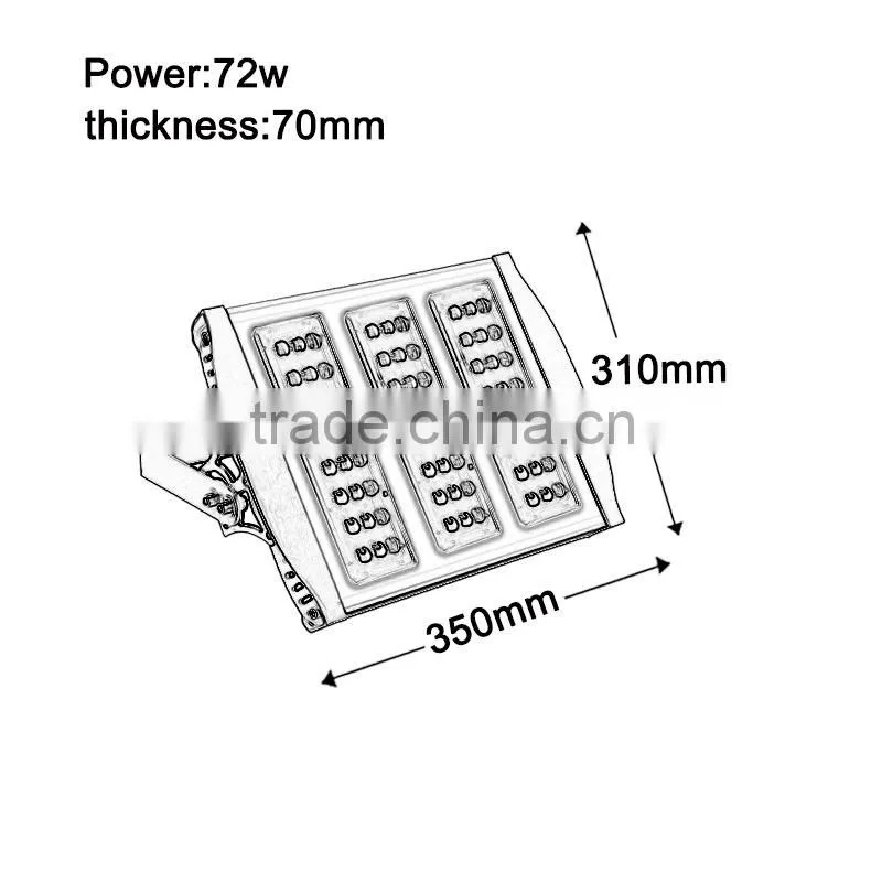 Five Years Warranty 120w Waterproof Meanwell Led Tunnel Light