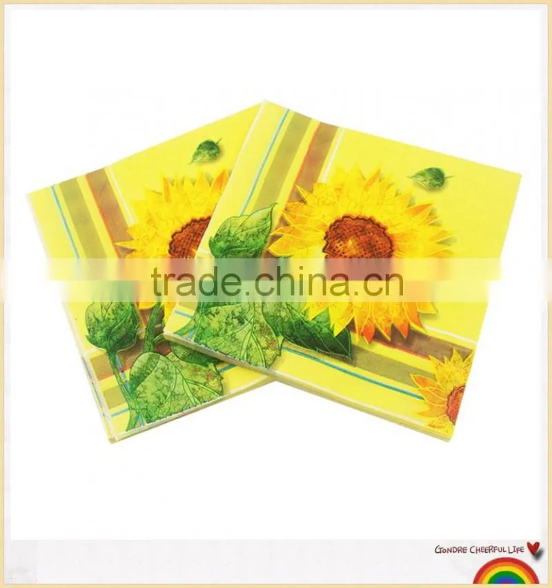 white dinner paper napkin/Promotional Logo Printed Napkin Paper