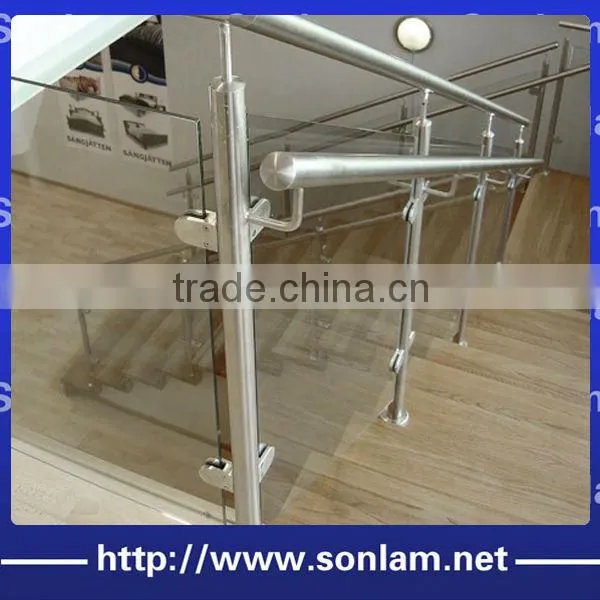 304 stainless steel square slotted tube for glass