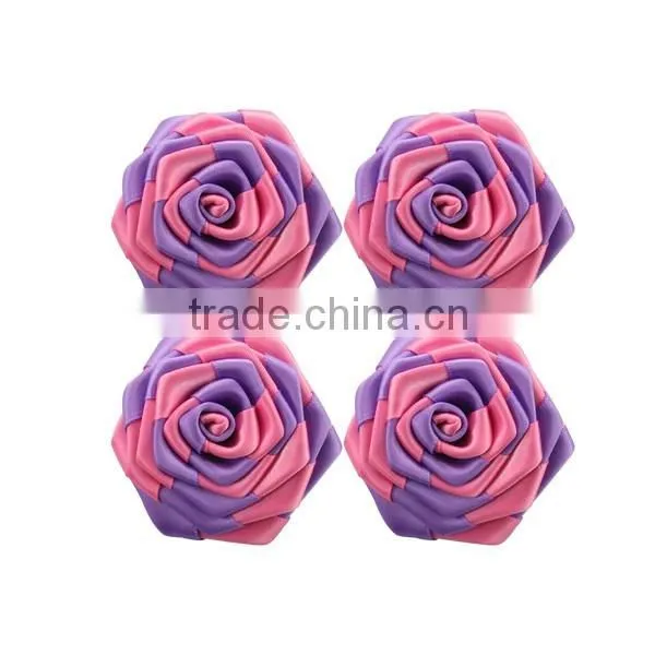 Handmade organza ribbon flower