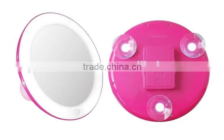 make up mirror with suction cups 10x cosmetic led mirror