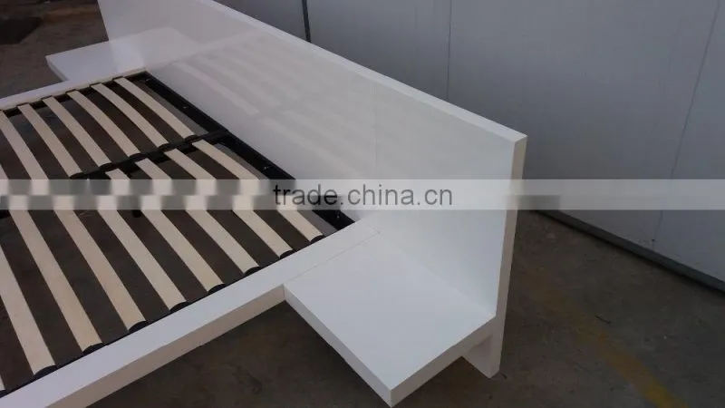 high gloss white bedroom set new design
