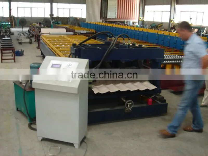 steel tile roof roll forming machine desgin as client's profile avalible