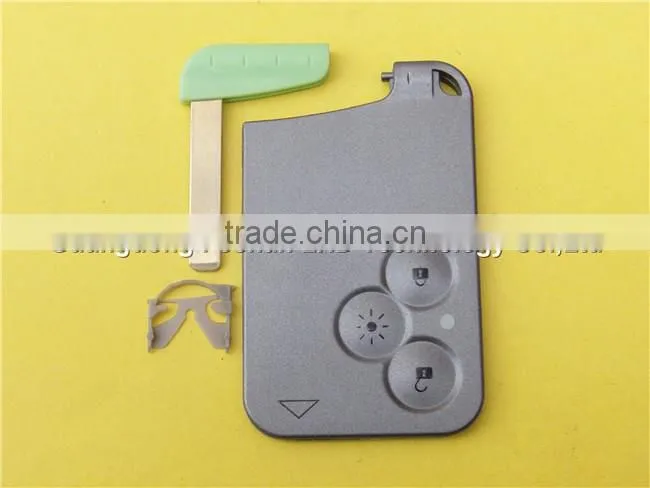 3 Button Renault Laguna Smart Card Key Blank with Light Button key renault card