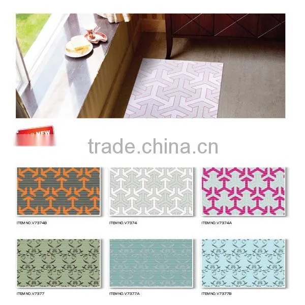 Printed PVC Foam Anti-slip bath area rugs