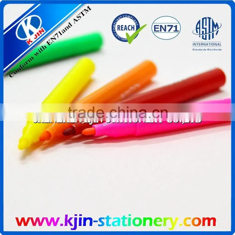 Manufactural promotional 3.5 inch 10 color watercolor pen for kids painting