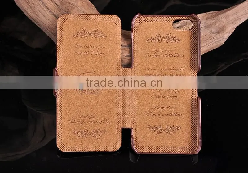 Excellent quality Horizontal Litchi Texture cowhide Flip Leather case for iphone 5 case,cases for iphone 5 case