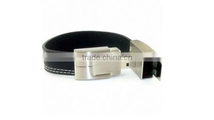 2016 cable bracelet leather usb flash drive 1gb