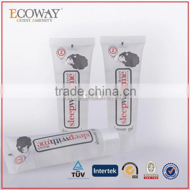 beauty cute hotel shampoo tubes clear cheap body lotion container