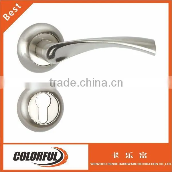 Zinc alloy dieCast matt Brushed nickel main gate lock