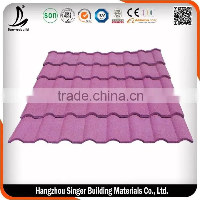 Insulated Stone Coated Metal Roofing Tiles Corrugated roofing materials shingles
