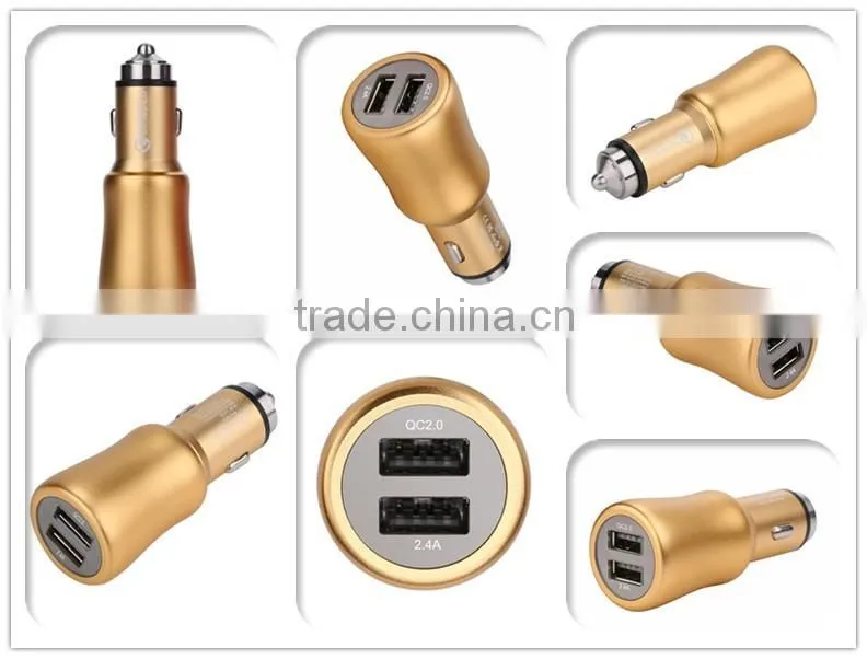 micro usb car charger retractable car charger universal car charger QC2.0