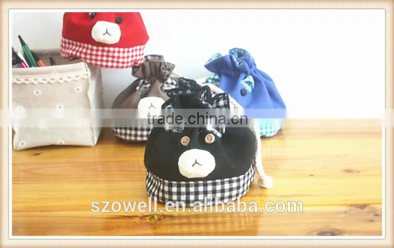 2014 Shenzhen OWELL new designed Canvas/Cotton coin purse wholesale