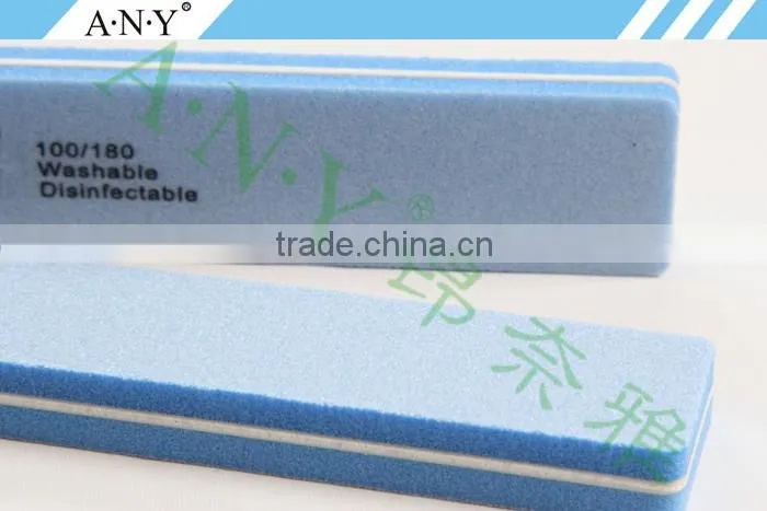 Professional Nail Care Shaping and Polising Blue Sponge Nail Salon Nail FIle Wide Shape