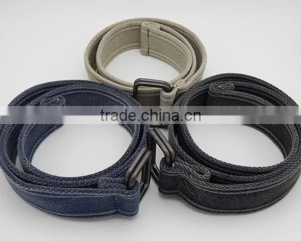 Canvas belt webbing belt knitted men belt cheap price customized fabric belt