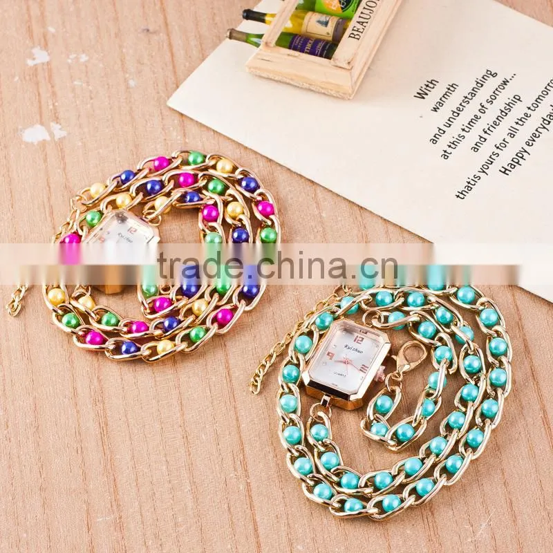 2016 Factory wholesale pearl wristwatch bracelet