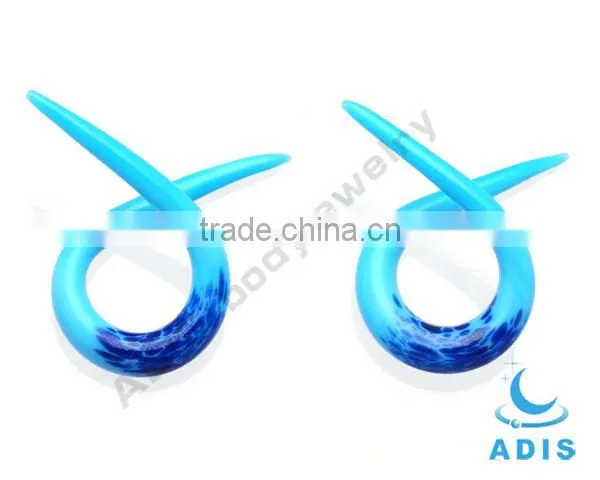 Popular pyrex glass ear expander stretching jewelry glass piercing ear plug