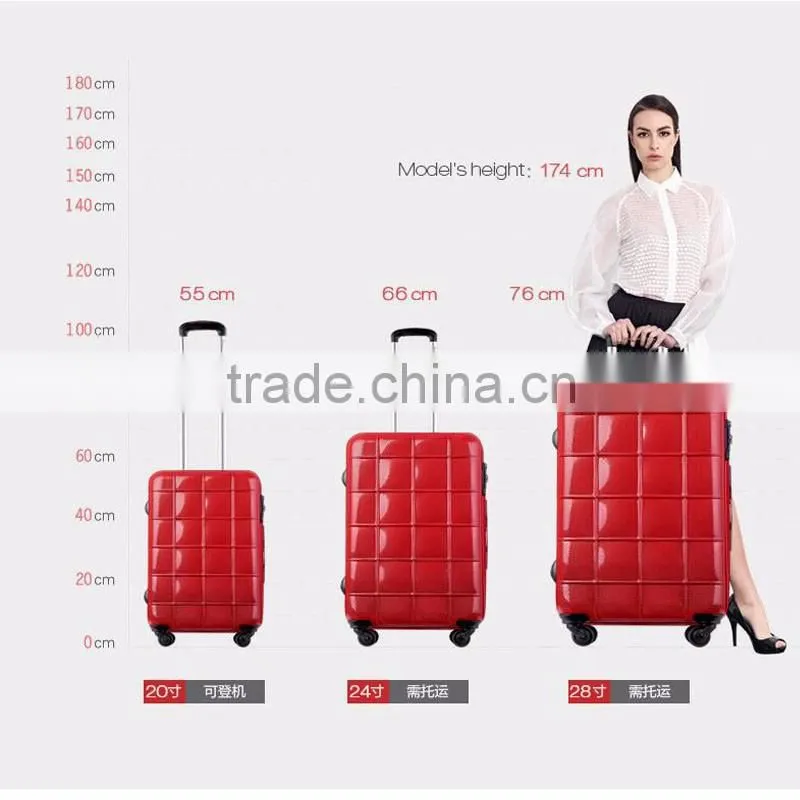 PU Travel Luggage Women Mens Casual Trolley Suitcase Rolling Luggage