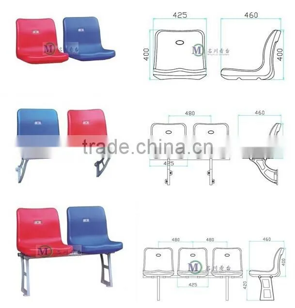 Libra cheap price soccer stadium seat with middle backrest sport chair