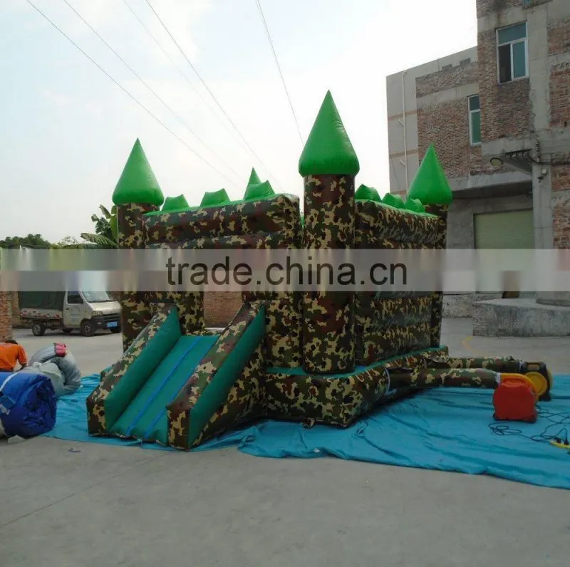 2016 hot inflatable castle slide combo