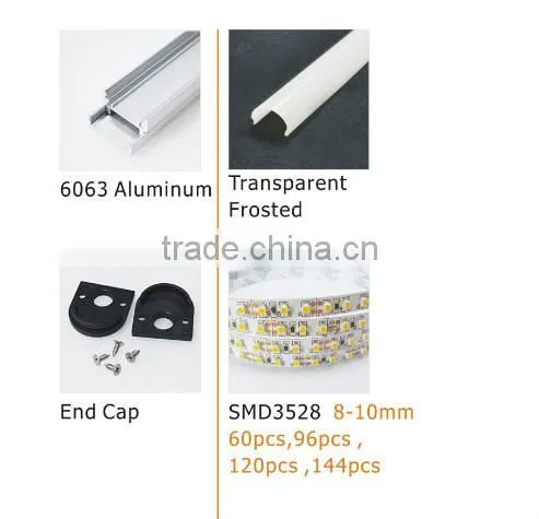 2016 led strip light profile extruded aluminum channel led profile