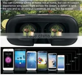 2016 New VR BOX MAX 2.0 Version Virtual Reality 3D Glasses For 3.5- 6.0 inch Smartphone For iPhone Samsung etc.Adjustable lens