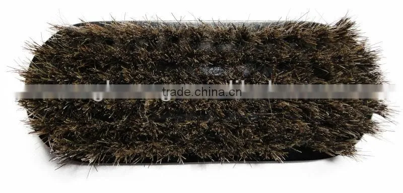 Wood horse hair shoe brush