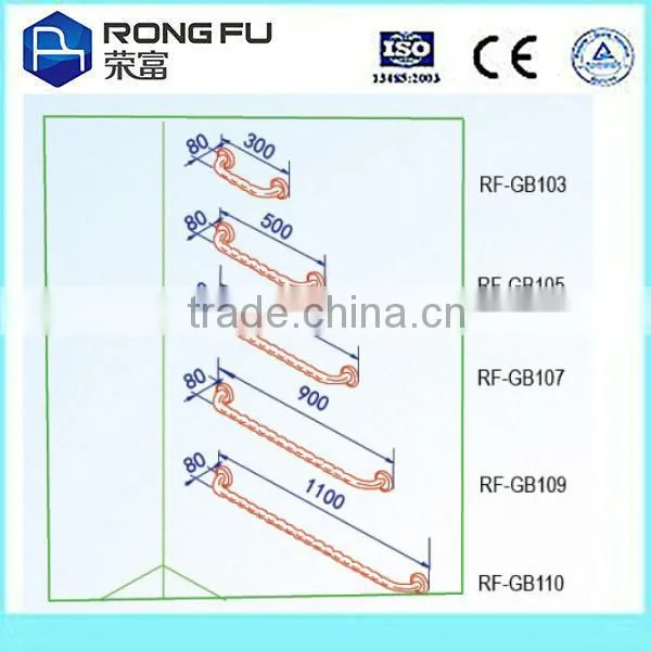 ISO&Sample Accepted,304standard SS ( Stainless Steel) grab bar for bathroom/toilet