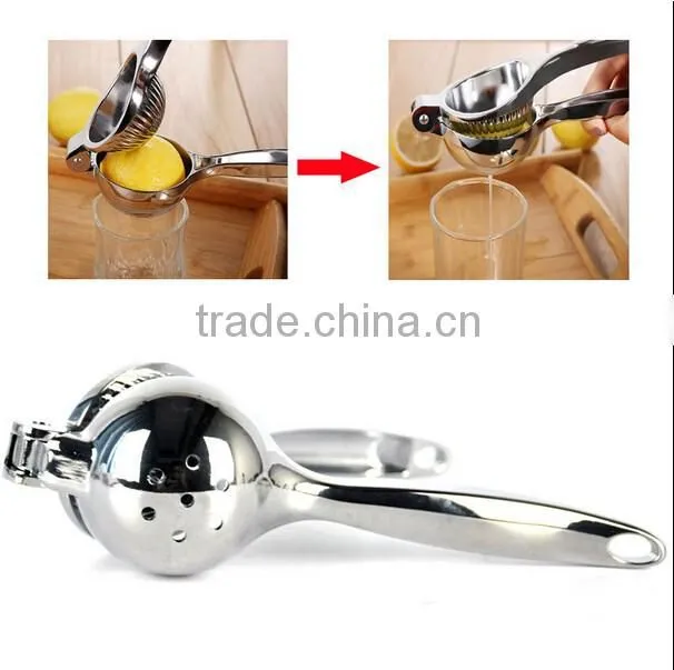 Premium Quality Stainless Steel Press Lemon Lime Squeezer Citrus Manual Juicer Silver