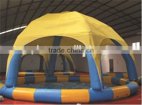 inflatable tent with pool,inflatable dome tent with pool,inflatable cover tent with swimming pool