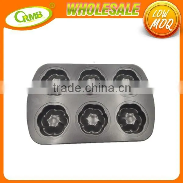 6 Cups flower Pan Cake Mold Bakeware Ovenware