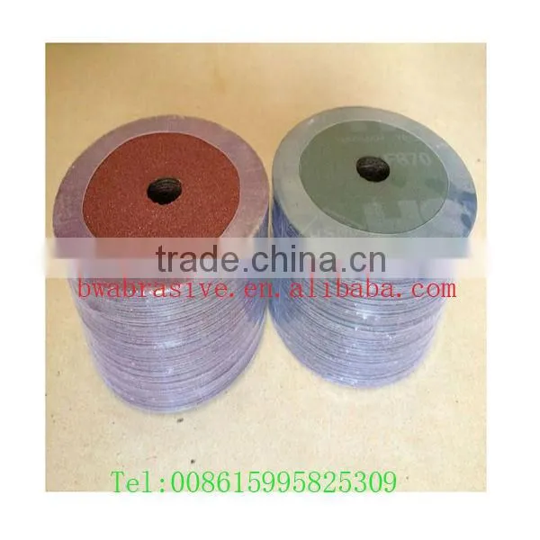 Aluminum Oxide Semiflex Fiber Disc Resin Fiber Sanding Disc