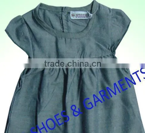 soft cotton for new born denim baby dress