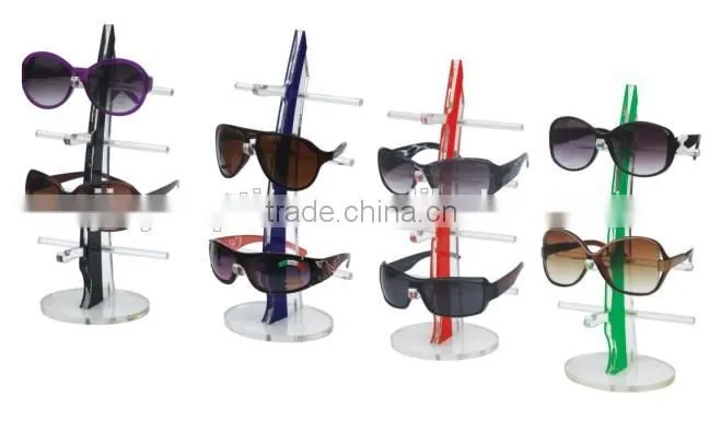 High quality OEM colorful acrylic eyewear glasses display stand