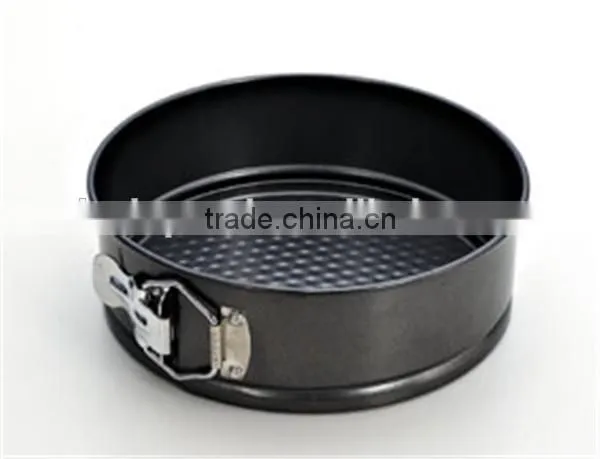 non-stick carbon steel cake mold with glass base
