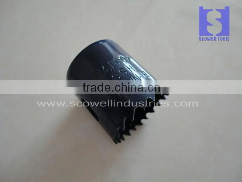 HSS Bimetal Hole Saw Blade and Arbor Set For Cutting Wood and Metal