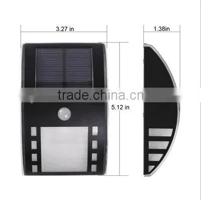 new design patent Solar Wall light PIR motion sensor