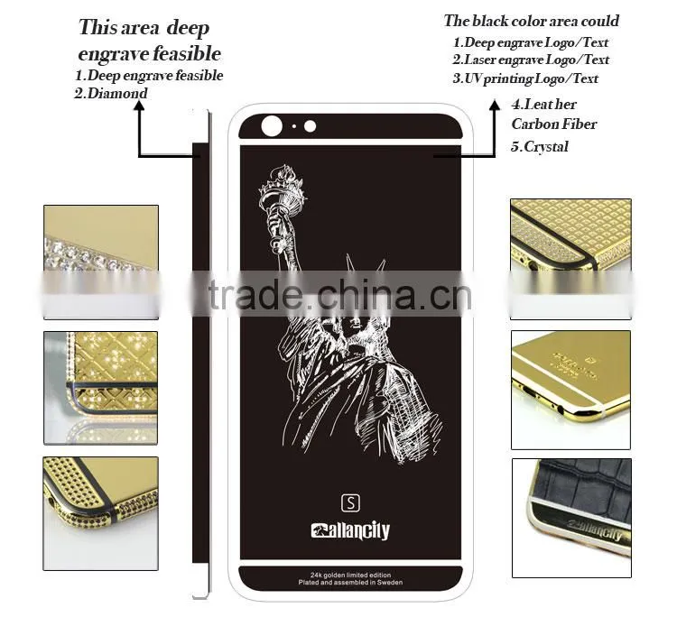 Good looking new design for iphone 6 plus carbon fiber housing