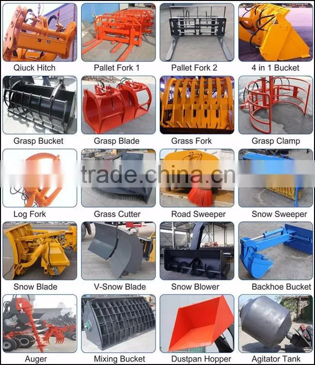 China Manufacture 1 cubic meter bucket 2 Ton wheel loader